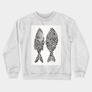 indonesian fish black Crewneck Sweatshirt